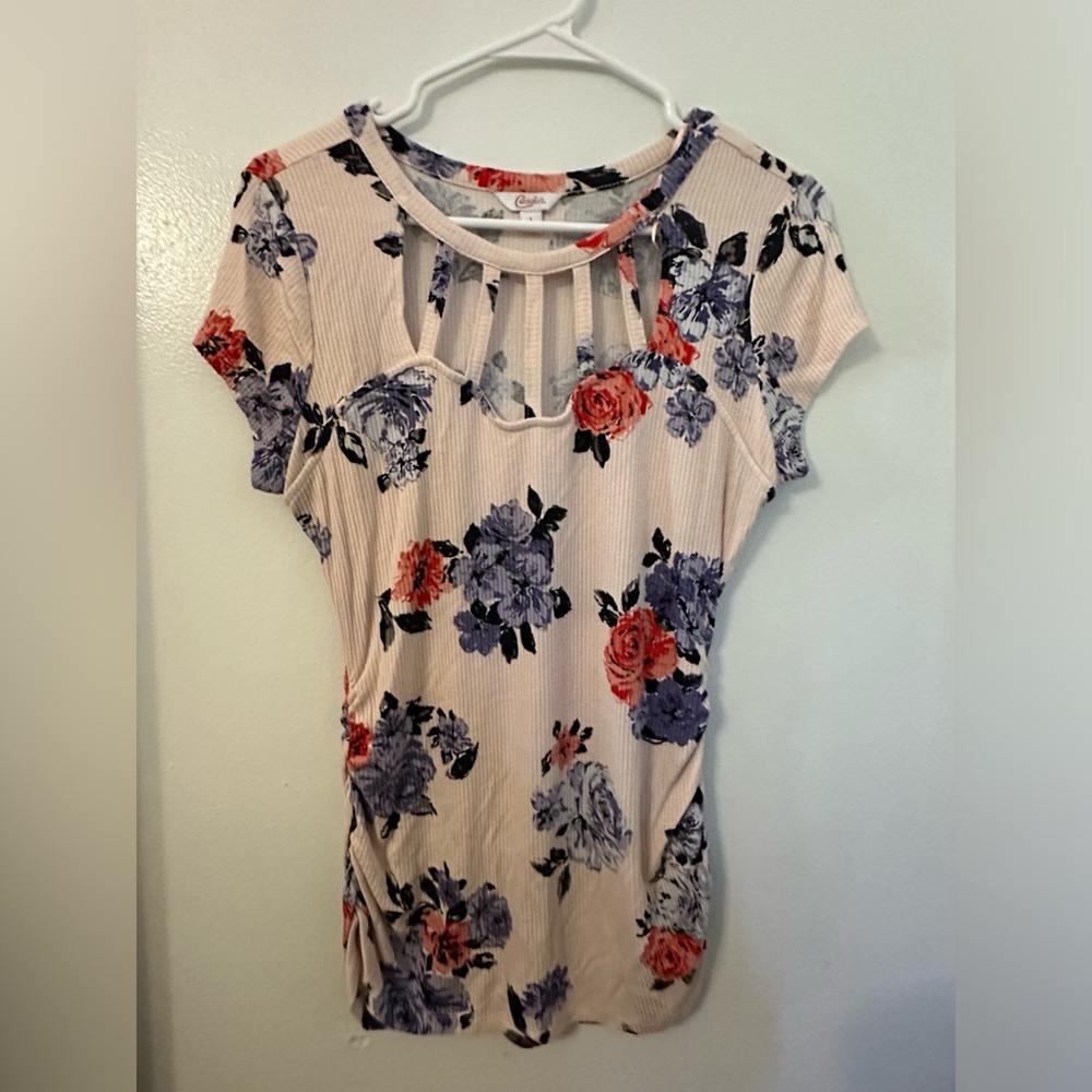 Pink floral top